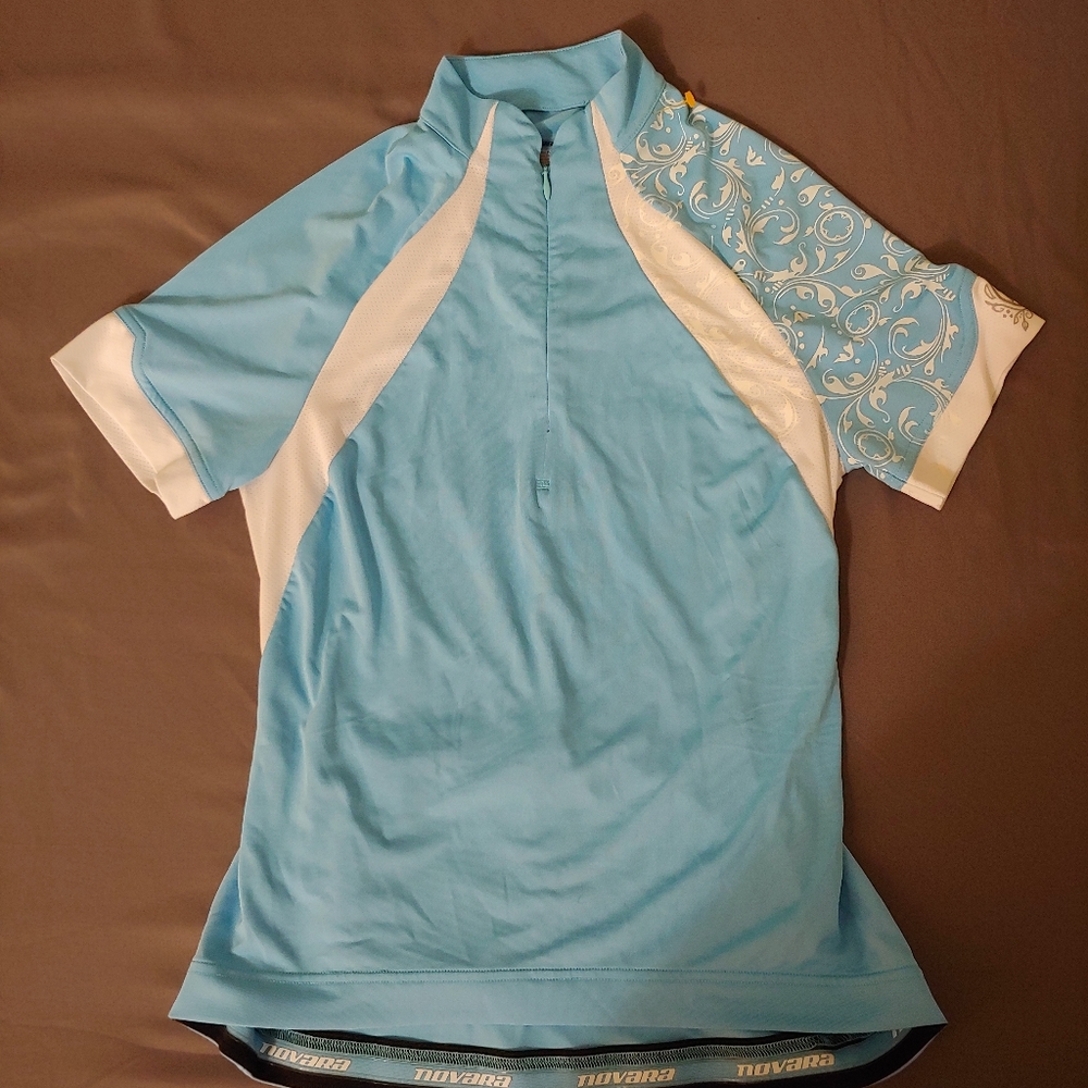 Women's Novara Blue Cycling Bike Jersey Sz Xs